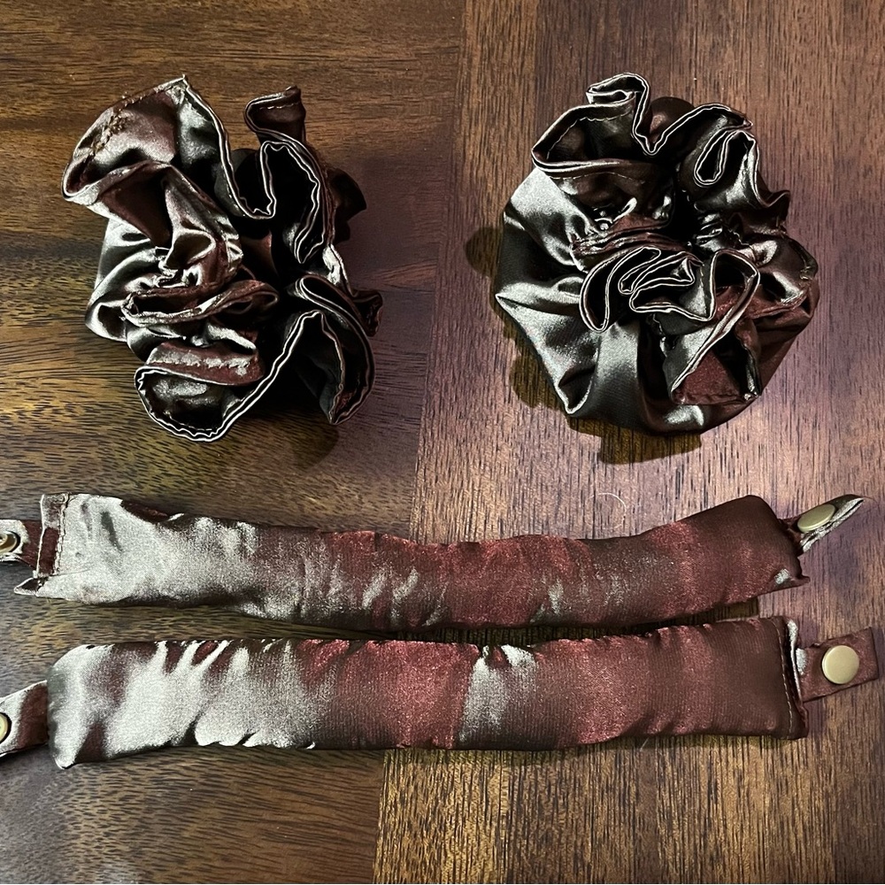 SOLD 2 Brown Mini Cap Curlers